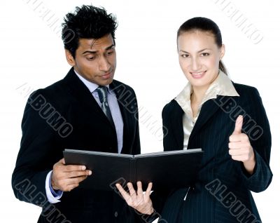 Businessman and Woman