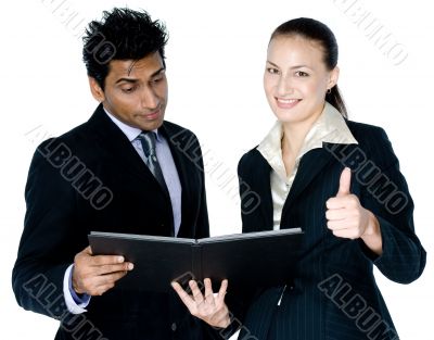 Businessman and Woman