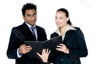 Businessman and Woman