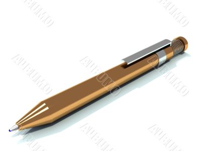 golden fountain-pen