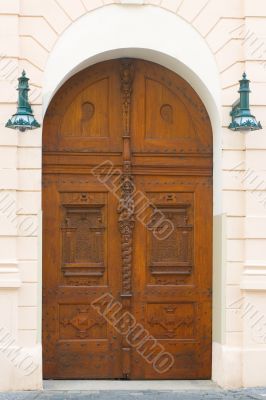 Wooden Door Prague (American Embassy)