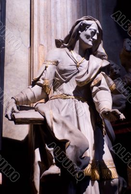 Prague Church Statue
