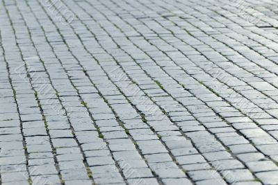 Cobblestone courtyard