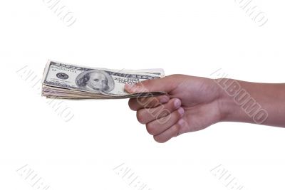 Giving away money