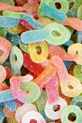 Jelly Candy covered with sugar