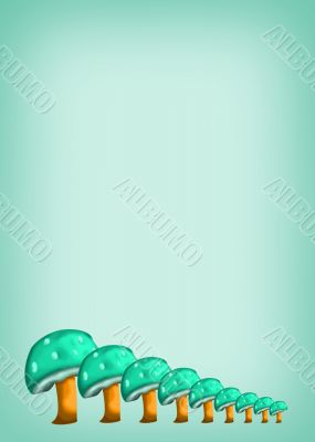 Green Mushroom Background