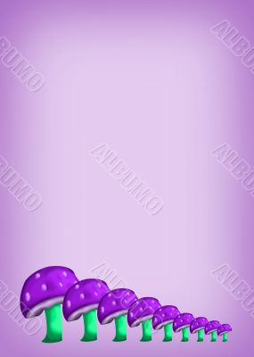 Purple Mushroom Background