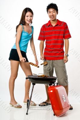 Couple and BBQ