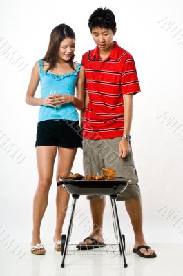 Couple and BBQ