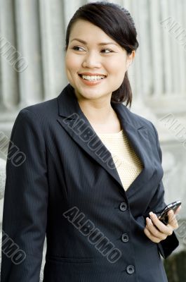 Businesswoman Outside