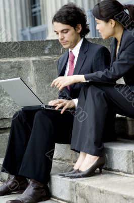 Business People Outdoors