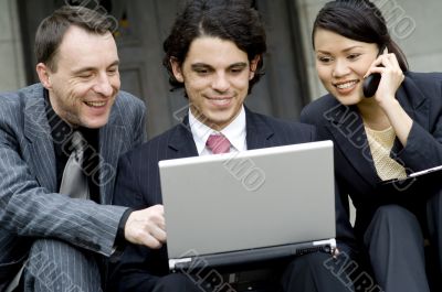 Business Meeting Outside