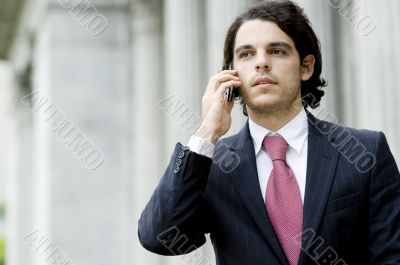 Businessman On Phone