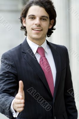 Businessman Greeting