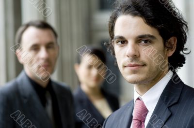 Business Team Outside