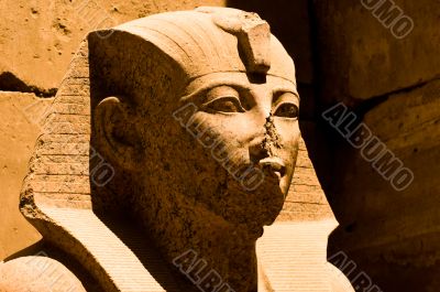 Egyptian Pharaoh`s Head Pyramid Sculpture