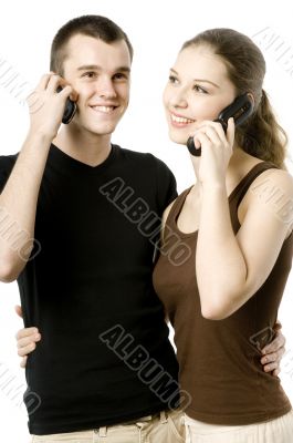 Couple On Phones