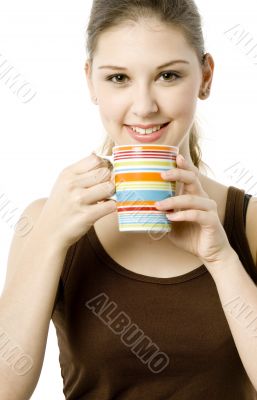 Drinking From Mug