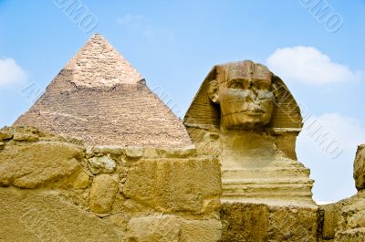 Sphinx and Great Pyramid - Egypt