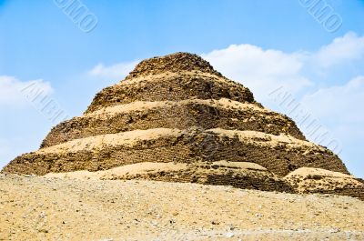 Stepped Egyptian Pharaoh`s Pyramid