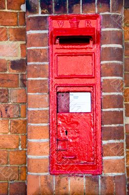 Traditional British Red Letterbox