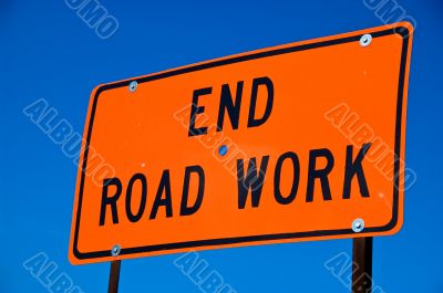 End Road Work SIgn