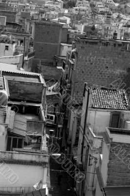 Old town in Sicily at summer