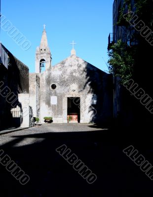 Old town in Sicily at summer