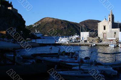 Old town in Sicily at summer