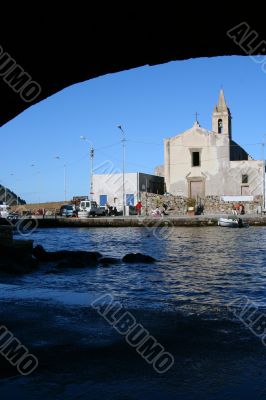 Old town in Sicily at summer