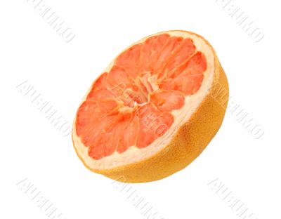 dried grapefruit - isolated