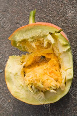 broken pumpkin