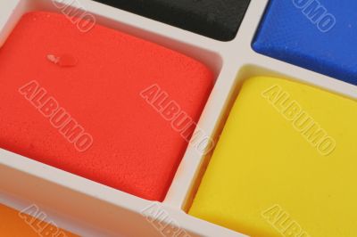 colorful plasticine blocks