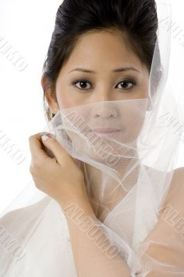 Bride In Dress With Veil