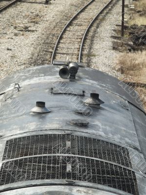 Locomotive and railway track