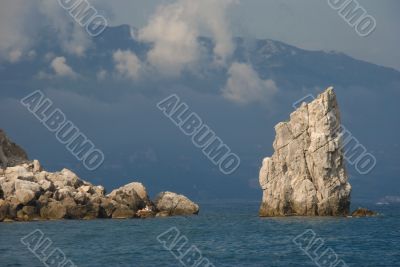 Rock in the sea