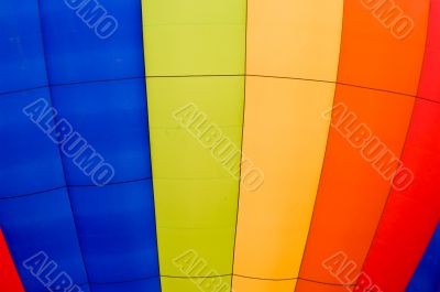 Striped Hot Air Balloon Close Up