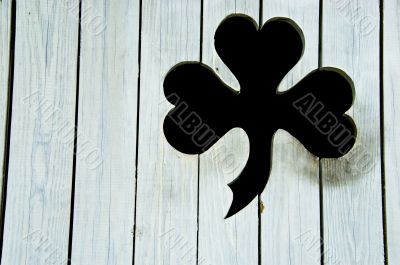 Wooden Lucky Clover Symbol