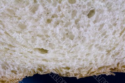 Piece of a fresh white bread