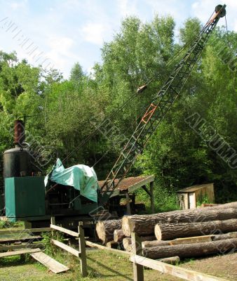 crane at sawmill