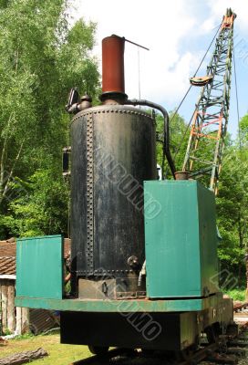 crane at sawmill