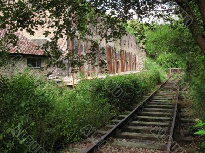 abandoned railway track