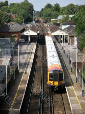 train leaving station