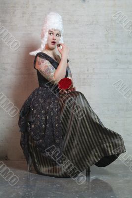 woman with candy