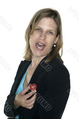 woman with heart