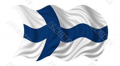 Waving Flag Of Finland