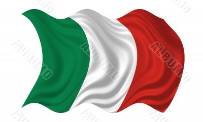 Waving Flag of Italy