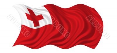 Waving Flag Of Tonga