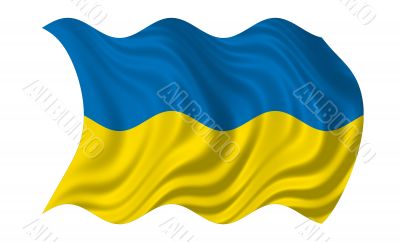 Waving Flag Of Ukraine