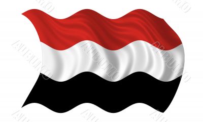 Waving Flag Of Yemen